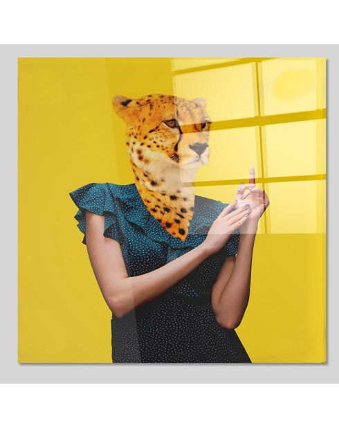 Stampa su vetro Panther - 50x50 cm