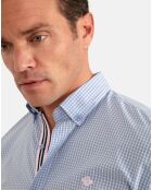 Chemise Caro à carreaux bleue
