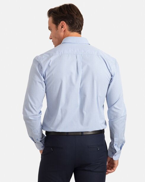 Chemise Caro à carreaux bleue