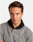 Pull Meribel gris