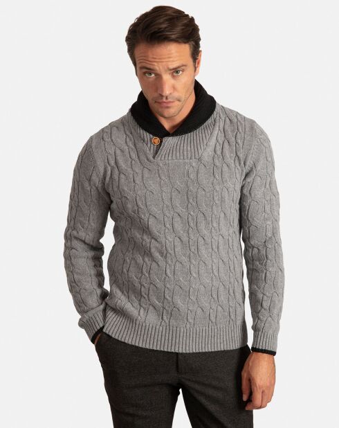 Pull Meribel gris