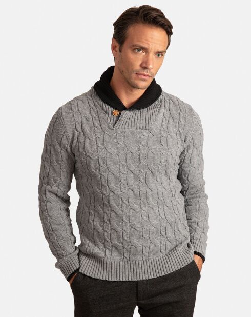 Pull Meribel gris