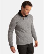 Pull Meribel gris