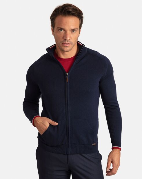 Cardigan Macau bleu marine