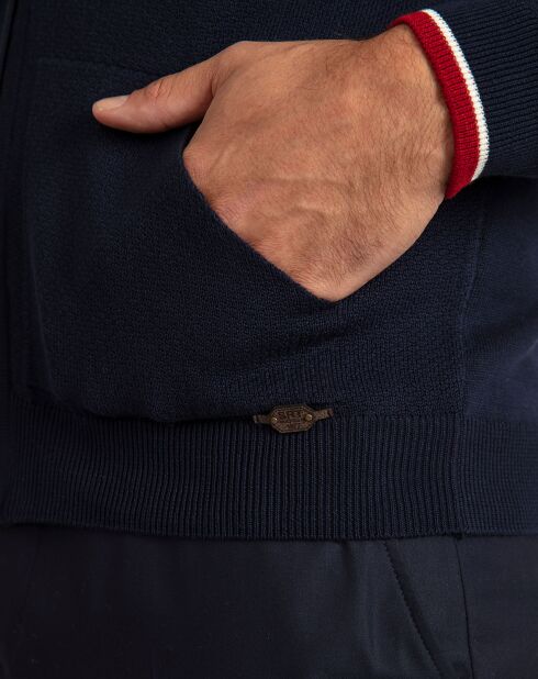 Cardigan Macau bleu marine