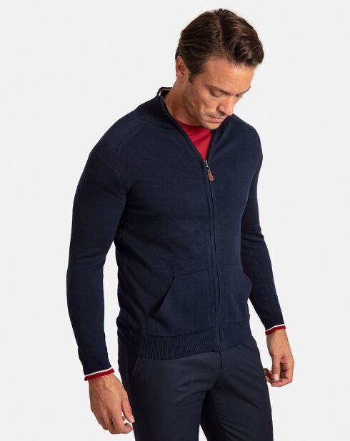 Cardigan Macau bleu marine