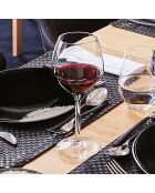 6 Cabernet Vins Jeunes durchsichtige Stielgläser, 35 cl