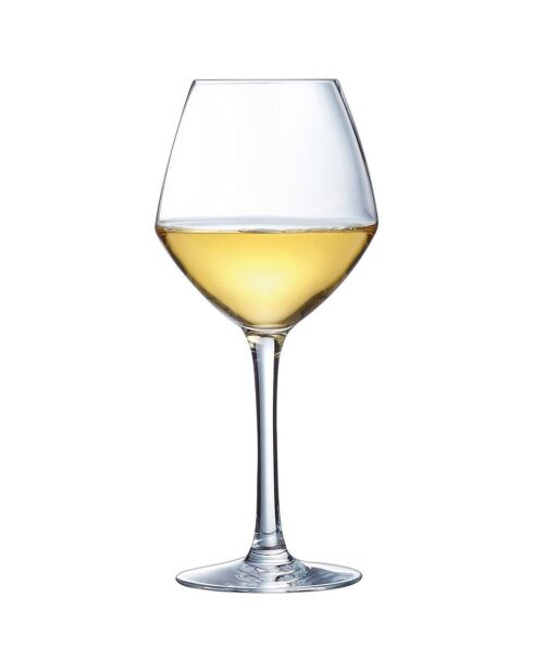 6 Cabernet Vins Jeunes glazen met transparante steel - 35 cl