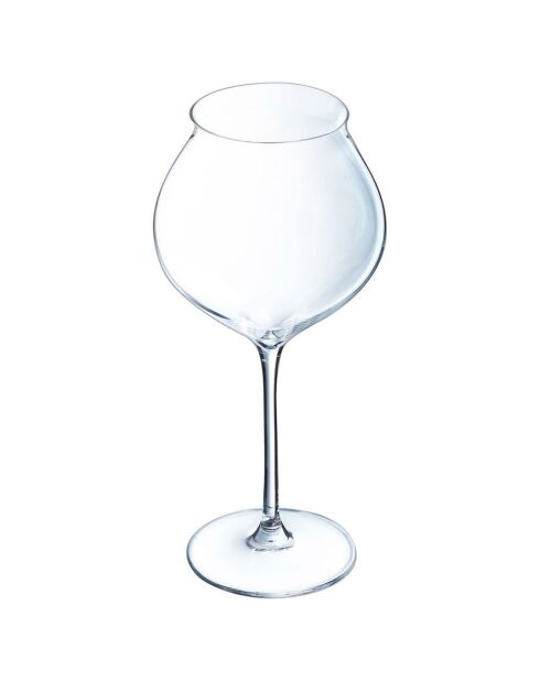 6 Verres à pied Macaron Fascination transparents - 50 cl