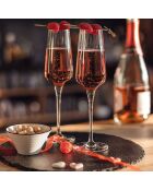 Ensemble 6 Flûtes à Champagne + 12 Verres à pied Symétrie transparents