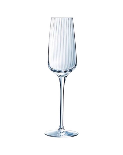 Ensemble 6 Flûtes à Champagne + 12 Verres à pied Symétrie transparents