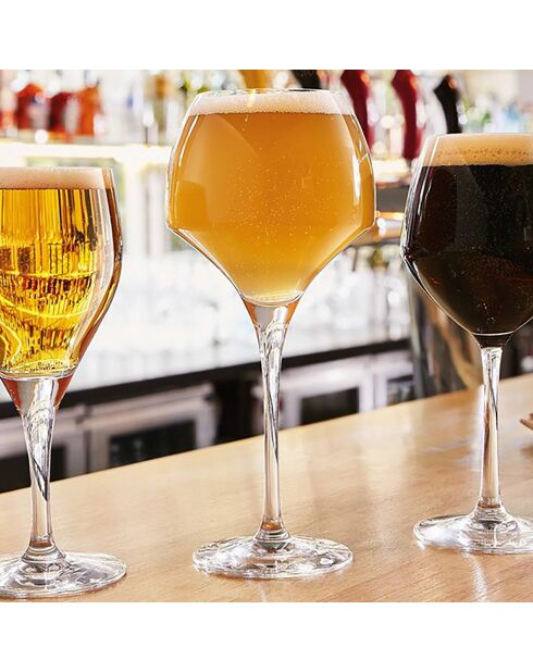 6 Verres à bière Beer Premium transparents - 55 cl