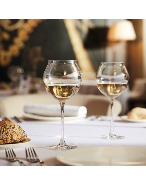 6 bicchieri trasparenti con stelo Macaron - 50 cl