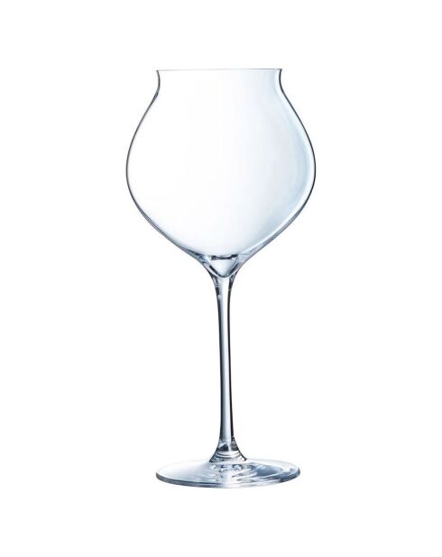 6 Verres à pied Macaron Fascination transparents - 60 cl
