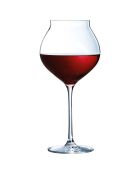 6 Verres à pied Macaron Fascination transparents - 60 cl