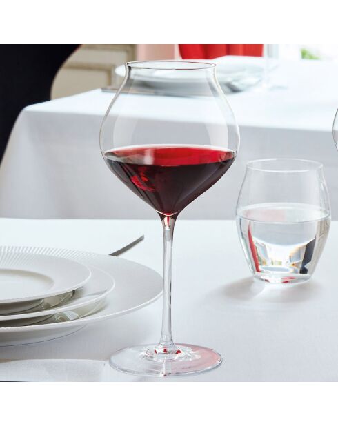 6 Verres à pied Macaron Fascination transparents - 60 cl