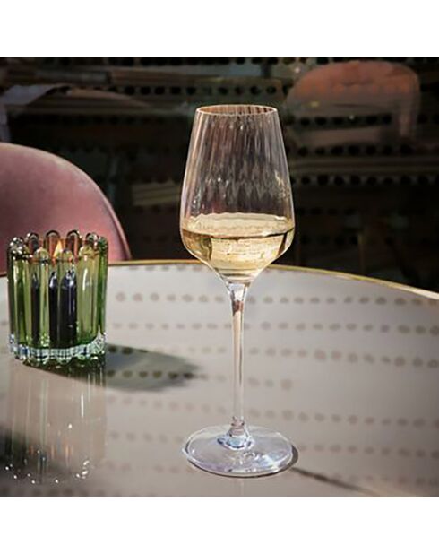 6 Verres à pied Symétrie transparents - 35 cl