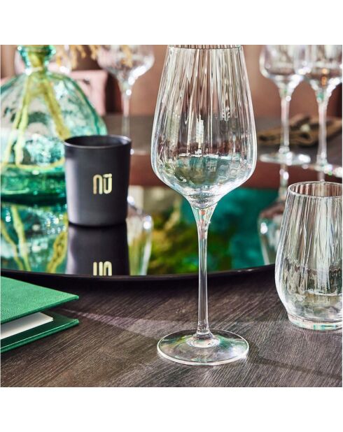 6 Verres à pied Symétrie transparents - 45 cl