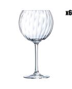 6 transparente Symmetry-Ballon-Stielgläser - 58 cl