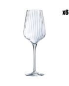 6 Verres à pied Symétrie transparents - 45 cl