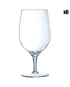 6 Verres à pied Séquence transparents - 47 cl