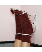 Calzini in lurex e bambù Collezione Red Glitter