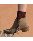 Calzini in lurex e bambù Collezione Red Glitter