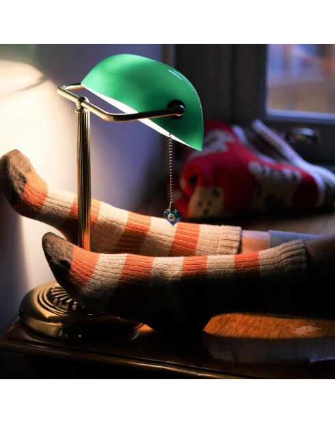 Collezione Calze in lana merino a righe beige