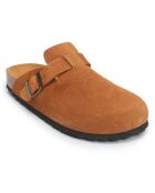 Sabots en Cuir Simon marron clair