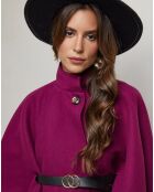 Manteau court Jade prune