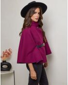 Manteau court Jade prune