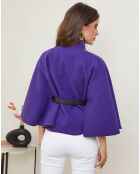 Manteau court Jade violet