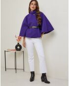 Manteau court Jade violet