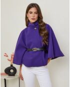 Manteau court Jade violet