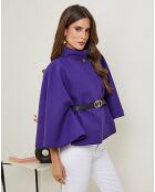 Manteau court Jade violet