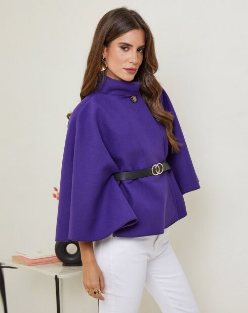 Manteau court Jade violet