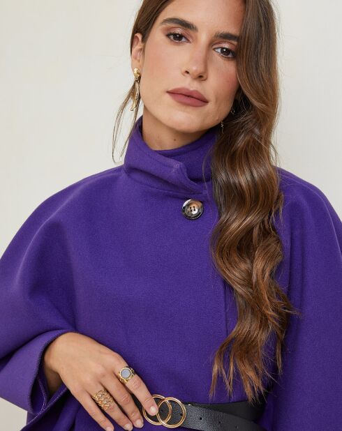 Manteau court Jade violet