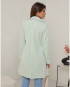 Manteau mi-long Clara vert clair