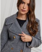 Manteau Caban court Clarisse anthracite