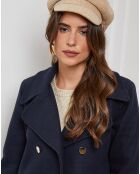 Manteau Caban court Clarisse marine