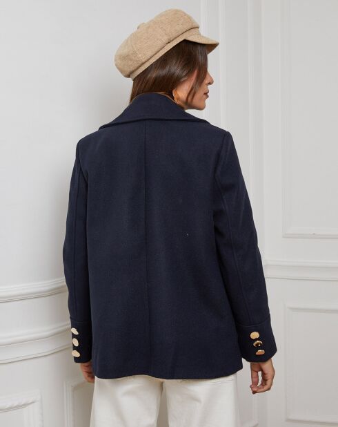 Manteau Caban court Clarisse marine