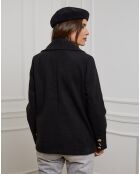 Manteau Caban court Clarisse noir