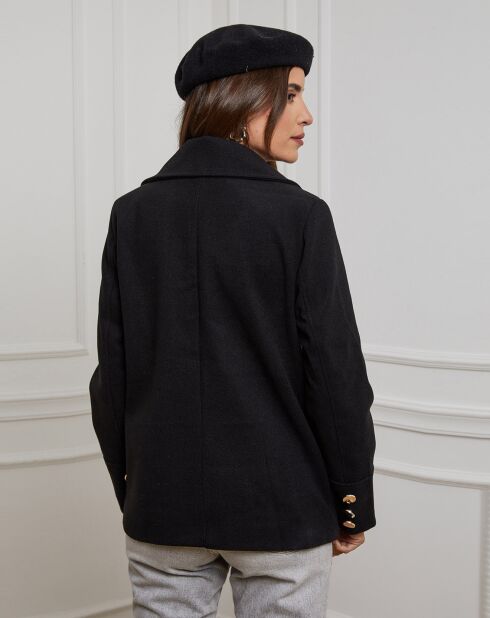 Manteau Caban court Clarisse noir