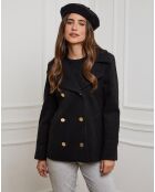 Manteau Caban court Clarisse noir