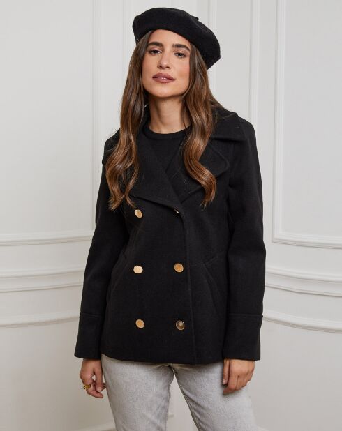 Manteau Caban court Clarisse noir