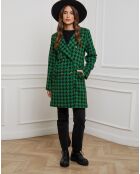 Manteau mi-long Johanna vert