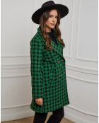 Manteau mi-long Johanna vert