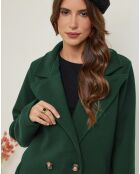 Manteau long Sandrine vert sapin