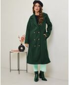 Manteau long Sandrine vert sapin