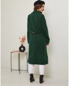 Manteau long Sandrine vert sapin